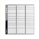 羅格朗legrand10AX三位單極帶LED開關-晶灰紋